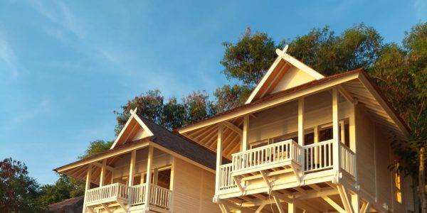 "Luxury prefab wooden bungalow at Sudamala Seraya Resort by Touchwood