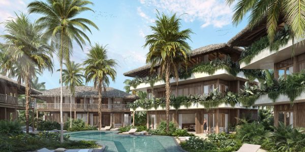 Kontiki Building A and Building B prefabricated units designed by Jesus Acosta and built by Touchwood for Kontiki Resorts in Curaçao